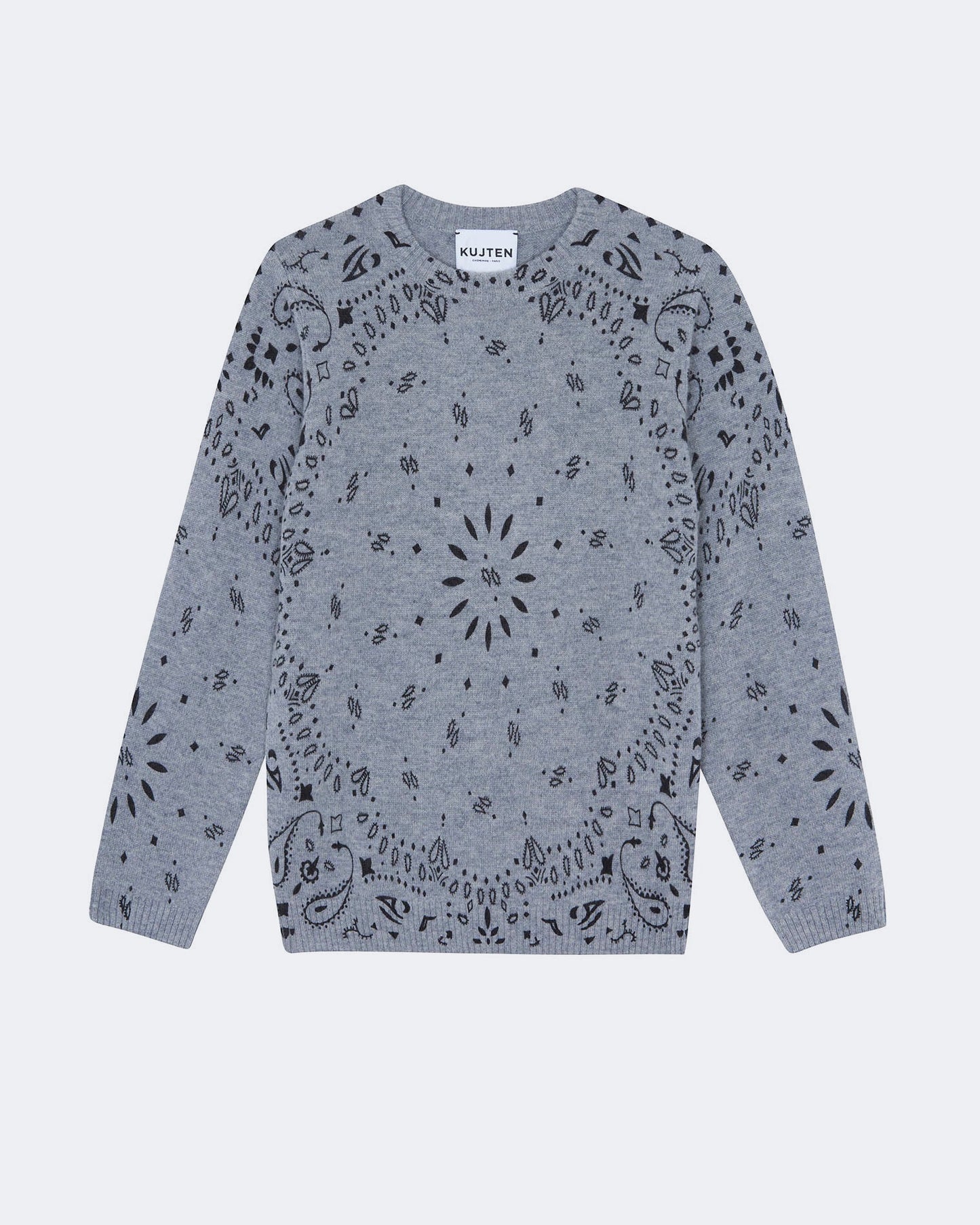Pull en cachemire gris pour enfant - Kujten packshot