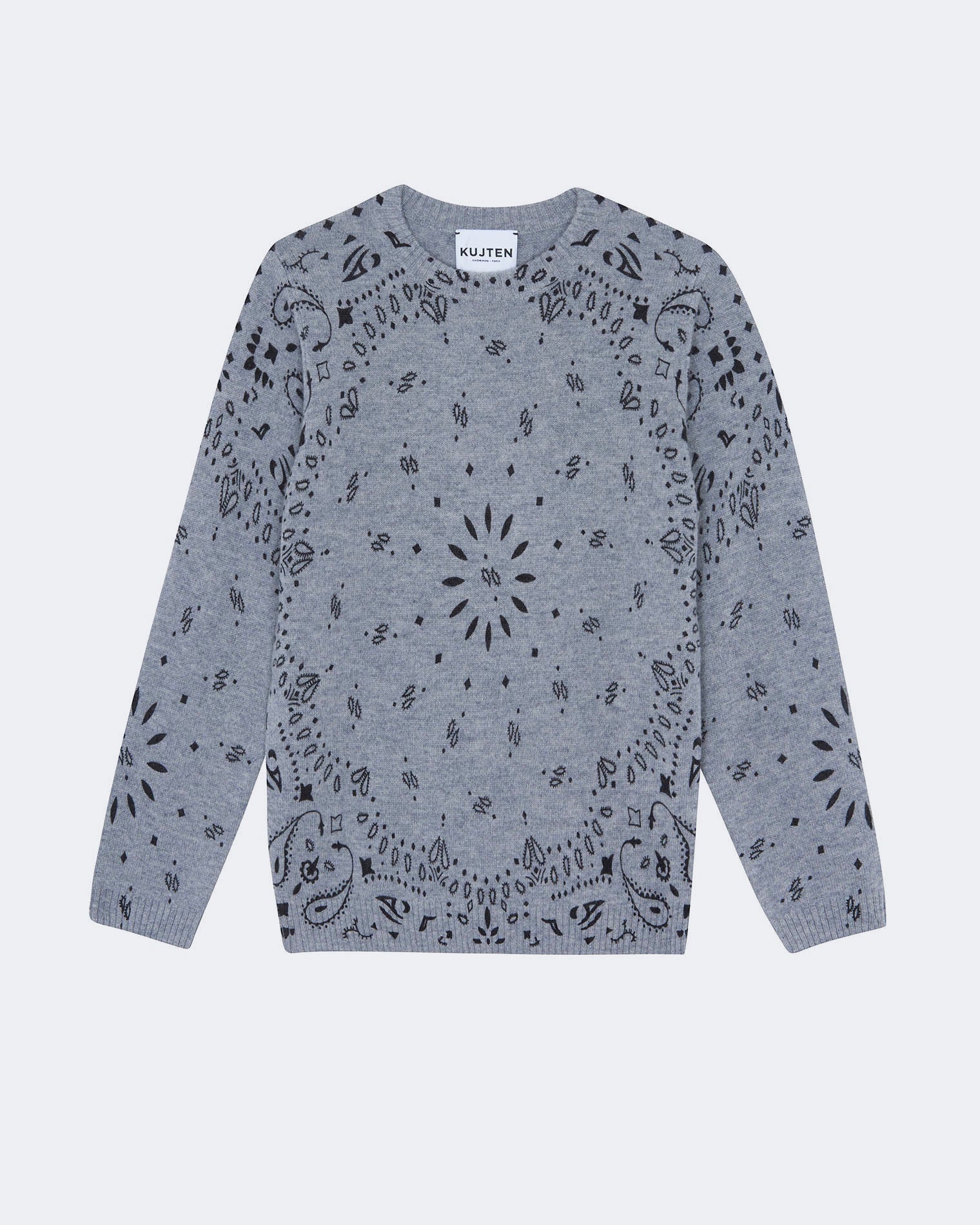 Pull en cachemire gris pour enfant - Kujten packshot