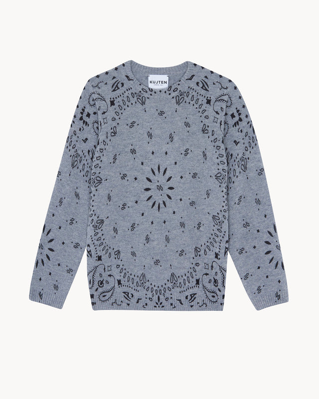 Pull Charley Bandana gris chiné - Image principale
