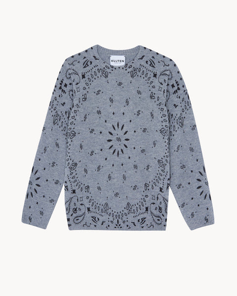 Pull Charley Bandana gris chiné - Image principale