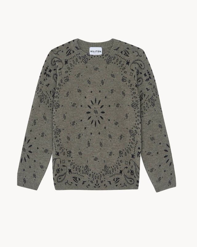 Sweater Charley Bandana marl khaki - Image principale