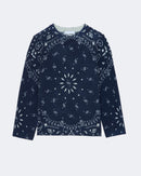 Pull en cachemire bleu pour enfant - Kujten packshot