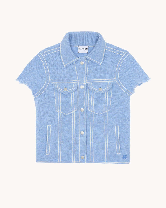 Jacket Jessinda Mini blue jeans - Image principale