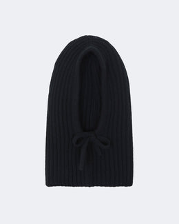 Cagoule en cachemire noir pour enfant - Kujten packshot