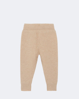 Jogging en cachemire beige pour enfant - Kujten packshot