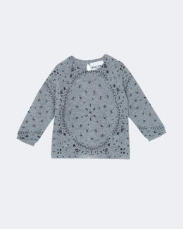 Pull en cachemire gris pour enfant - Kujten packshot