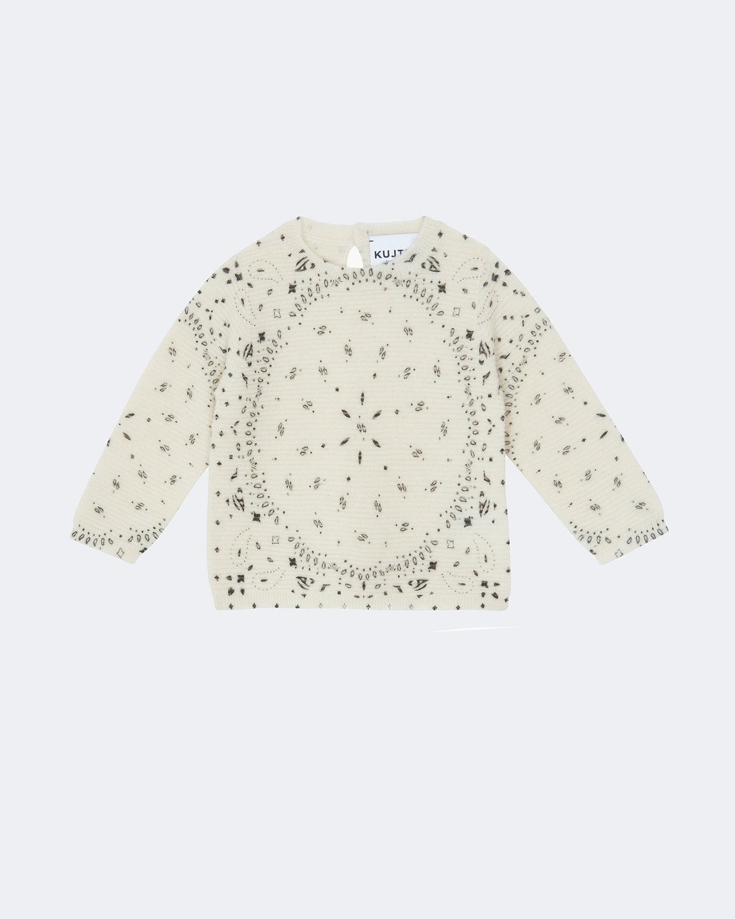 Pull en cachemire blanc pour enfant - Kujten packshot