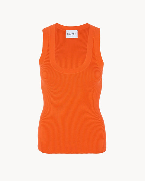 Tank Top Nael hibiscus orange - Image principale