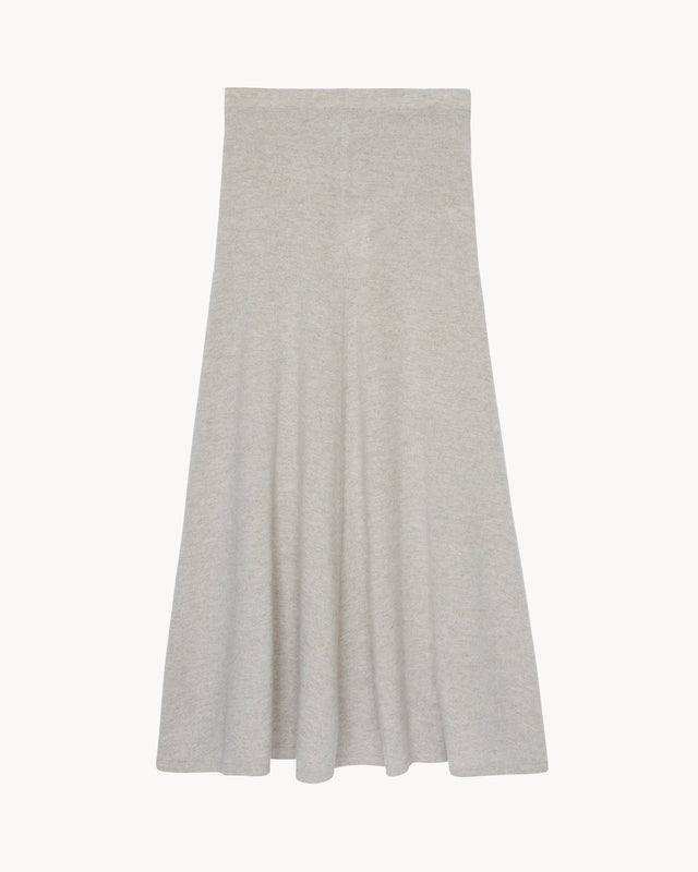 Jupe Aurelie beige sable chiné - Image principale