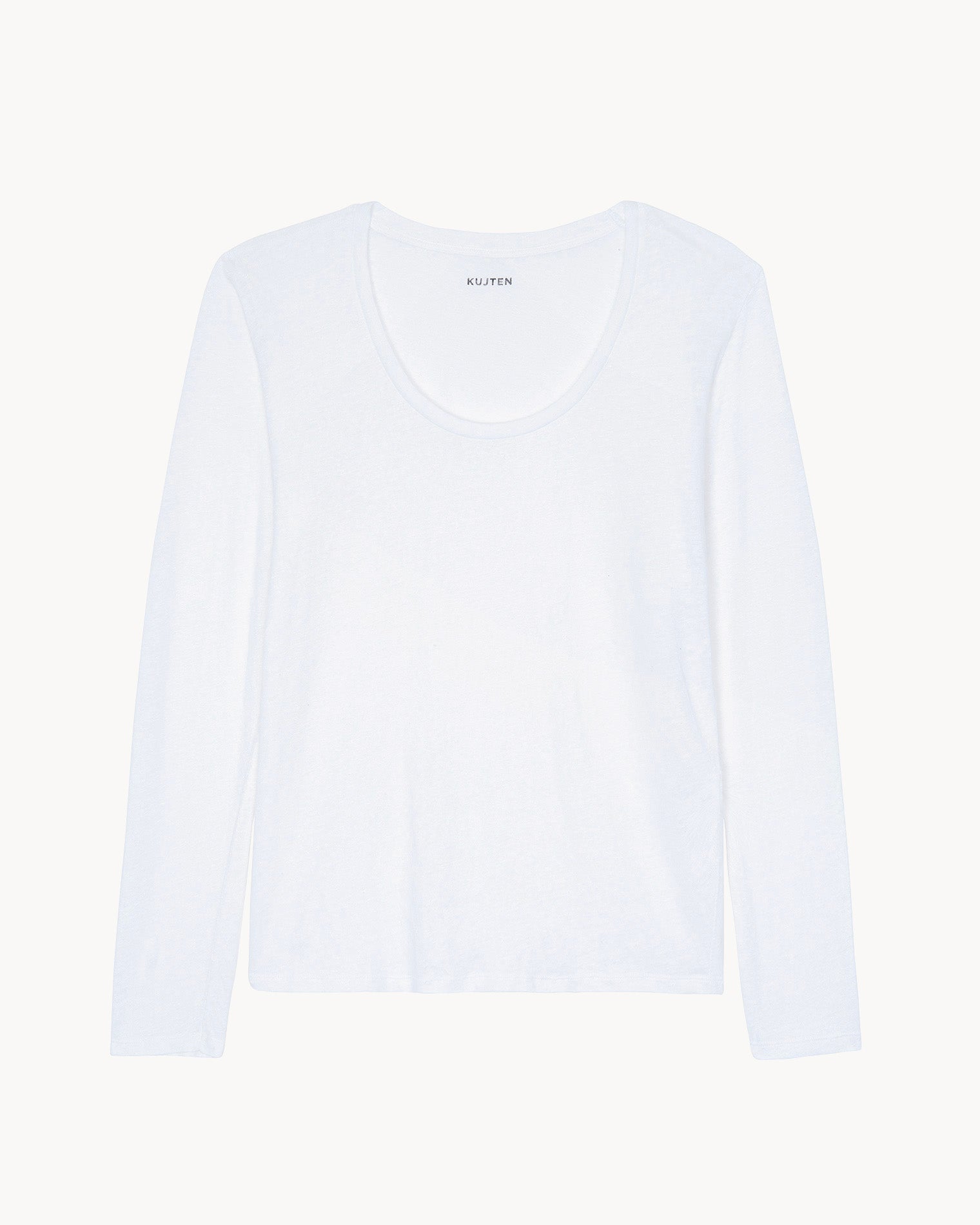 Top en lin blanc pour femme - Kujten packshot