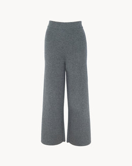 Pantalon en cachemire gris pour femme - Kujten packshot
