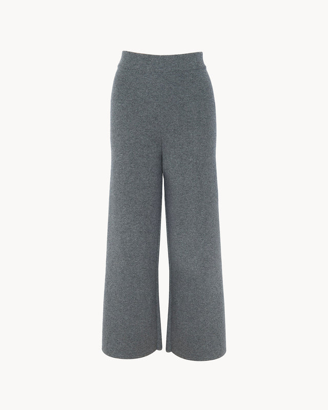 Trousers Pie flannel gray - Image principale