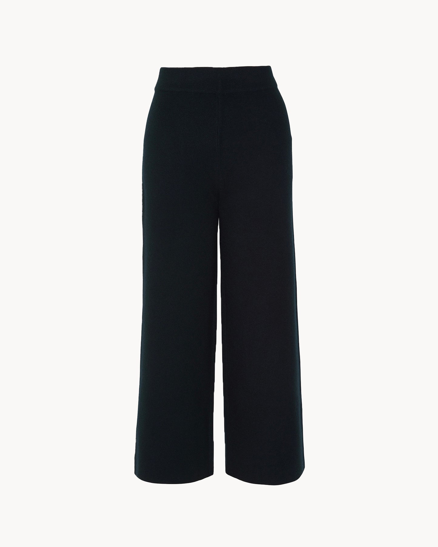 Pantalon en cachemire noir pour femme - Kujten packshot