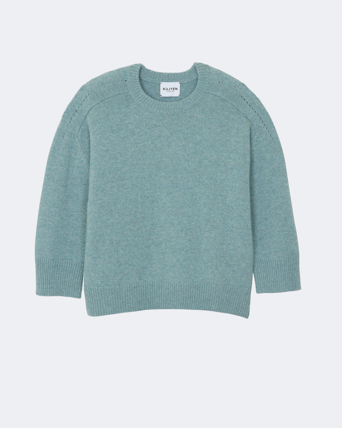 Pull en cachemire vert pour femme - Kujten packshot