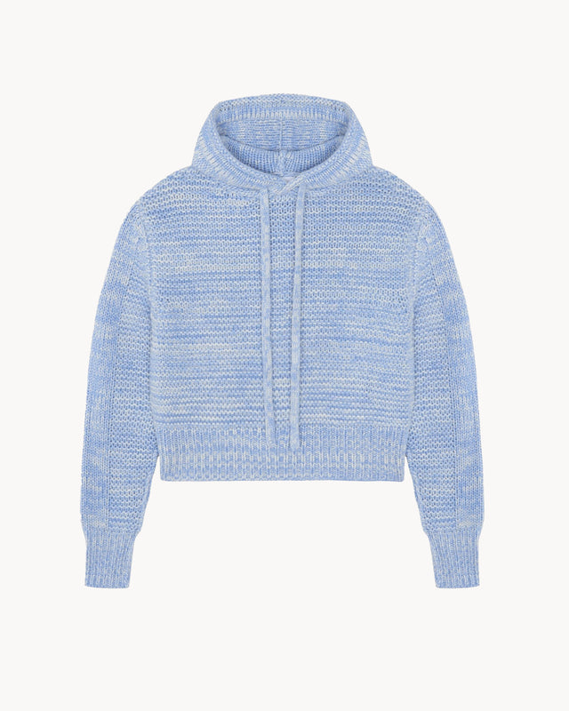 Hoodie Jackie blue jeans - white - Image principale
