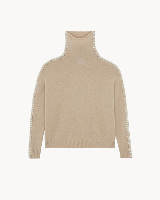 Sweater Thea organic beige - Image principale