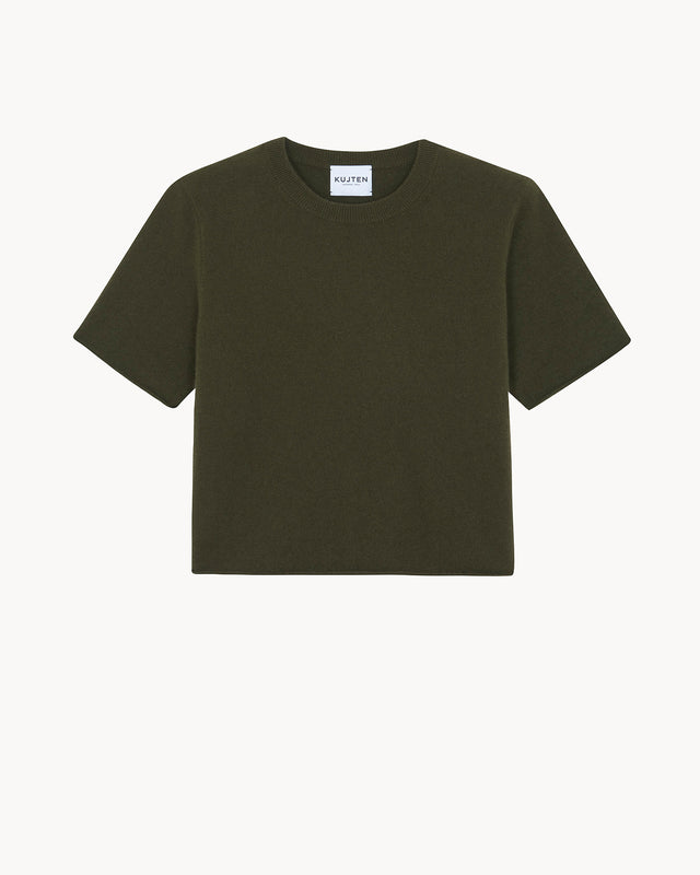 T-Shirt Uni vert kombu - Image principale