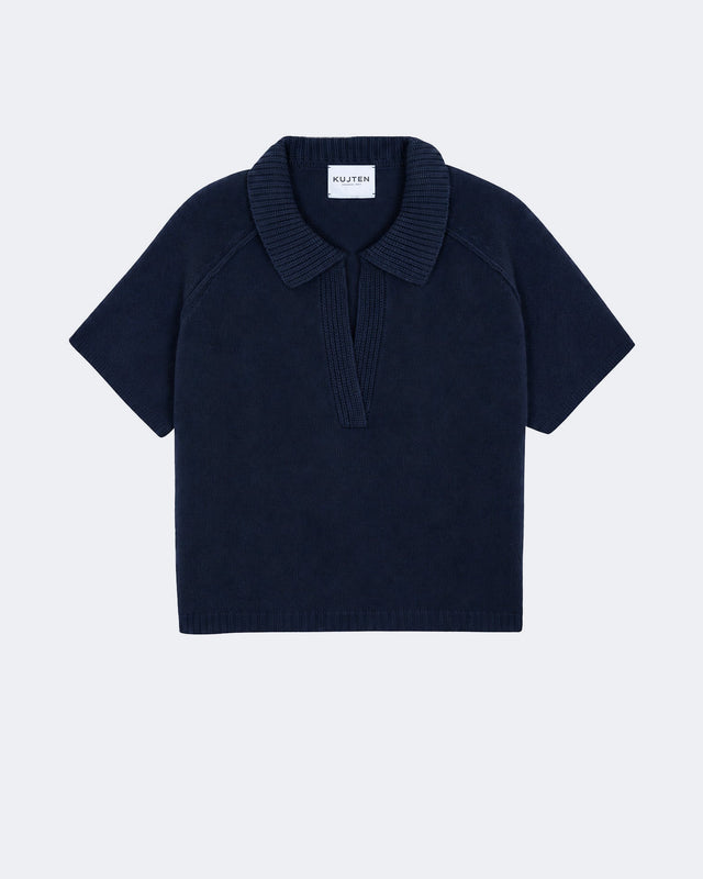 Pull Aenor bleu marine foncé - Image principale