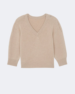 Pull divee oversize beige - Kujten packshot