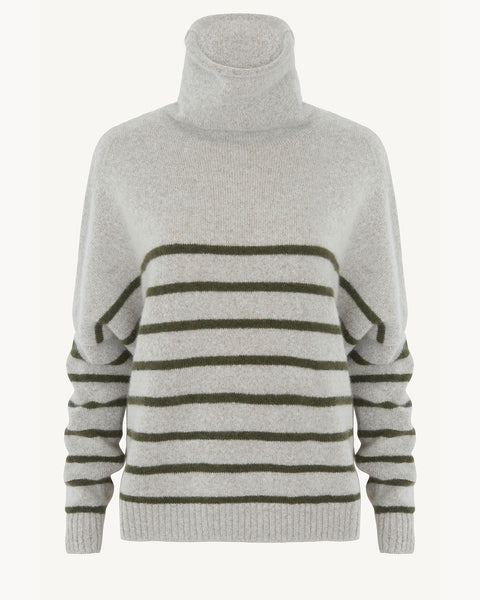 Pull Tila Stripe Nimbus marron noisette - Image principale