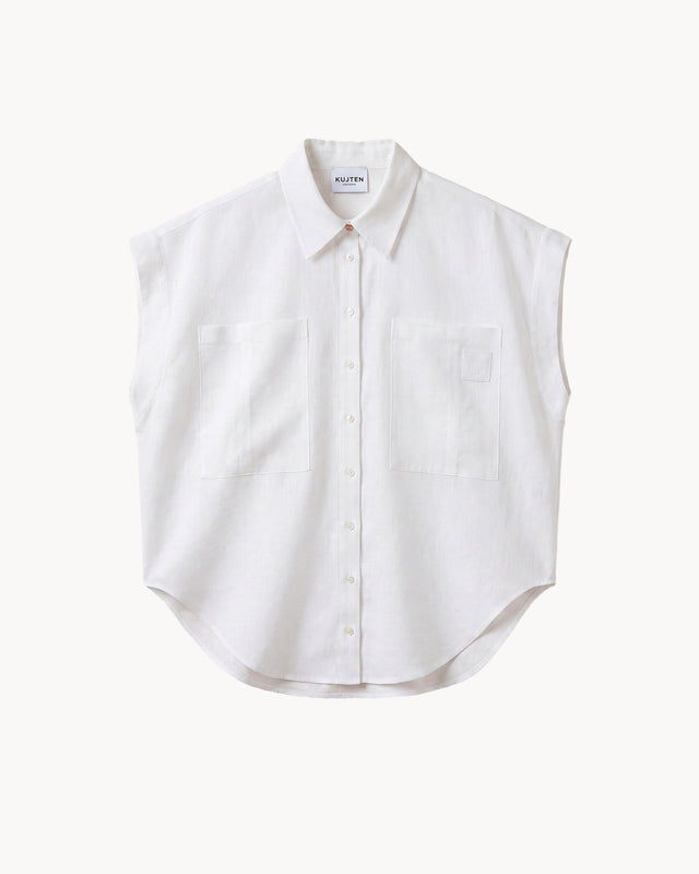 Chemise Spring Lin blanc - Image principale