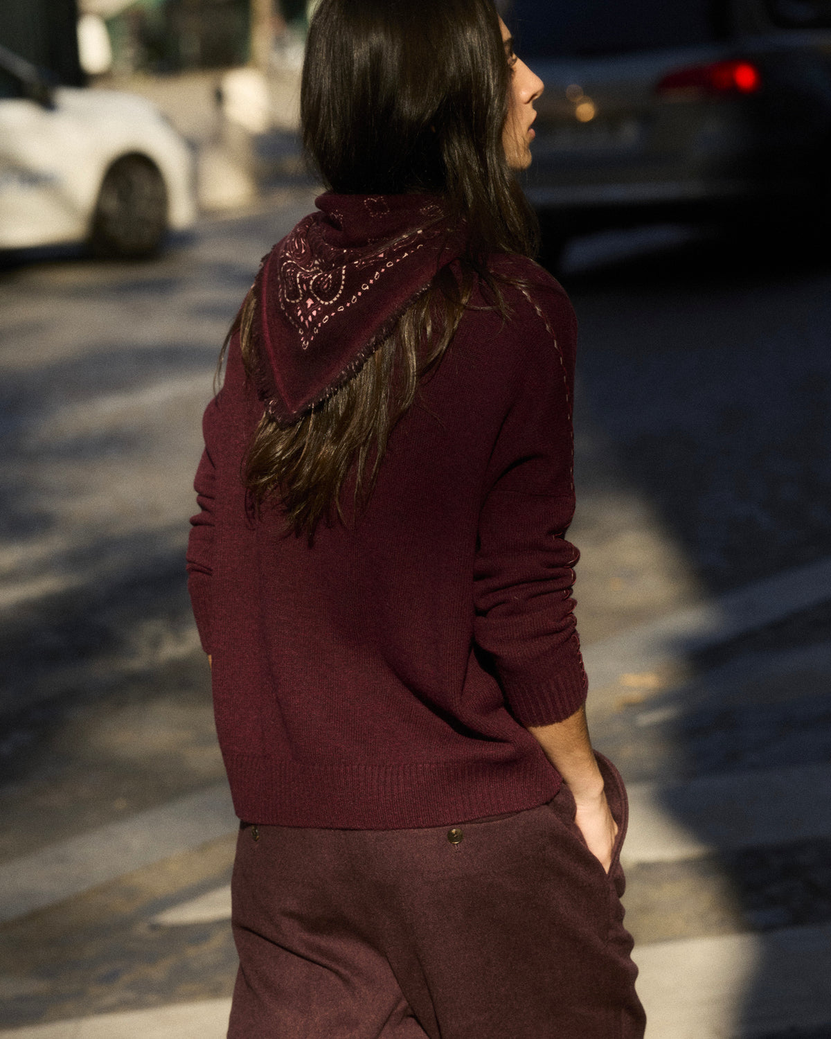 Petit Bandana Hachi Bico bordeaux milano