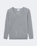 Pull en cachemire gris pour femme - Kujten packshot