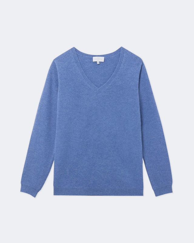 Pull Vicky bleu denim - Image principale
