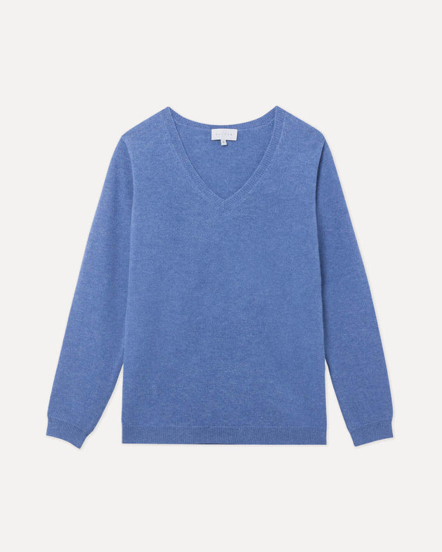 Pull Vicky bleu denim - Image principale