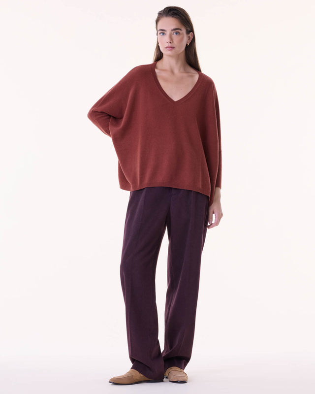 Pull Minie bordeaux sienne - Image principale