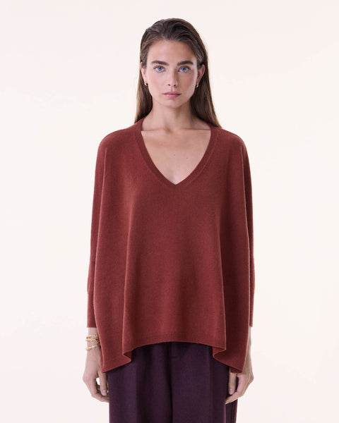 Pull Minie bordeaux sienne - Image principale