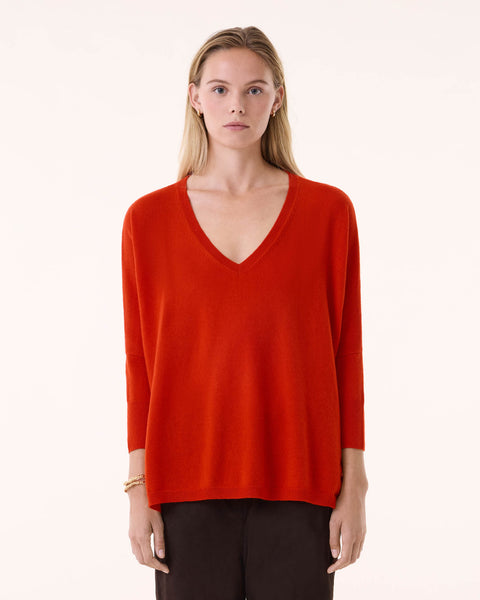 Pull Minie orange rosso - Image principale