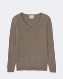 Pull en cachemire beige pour femme - Kujten packshot
