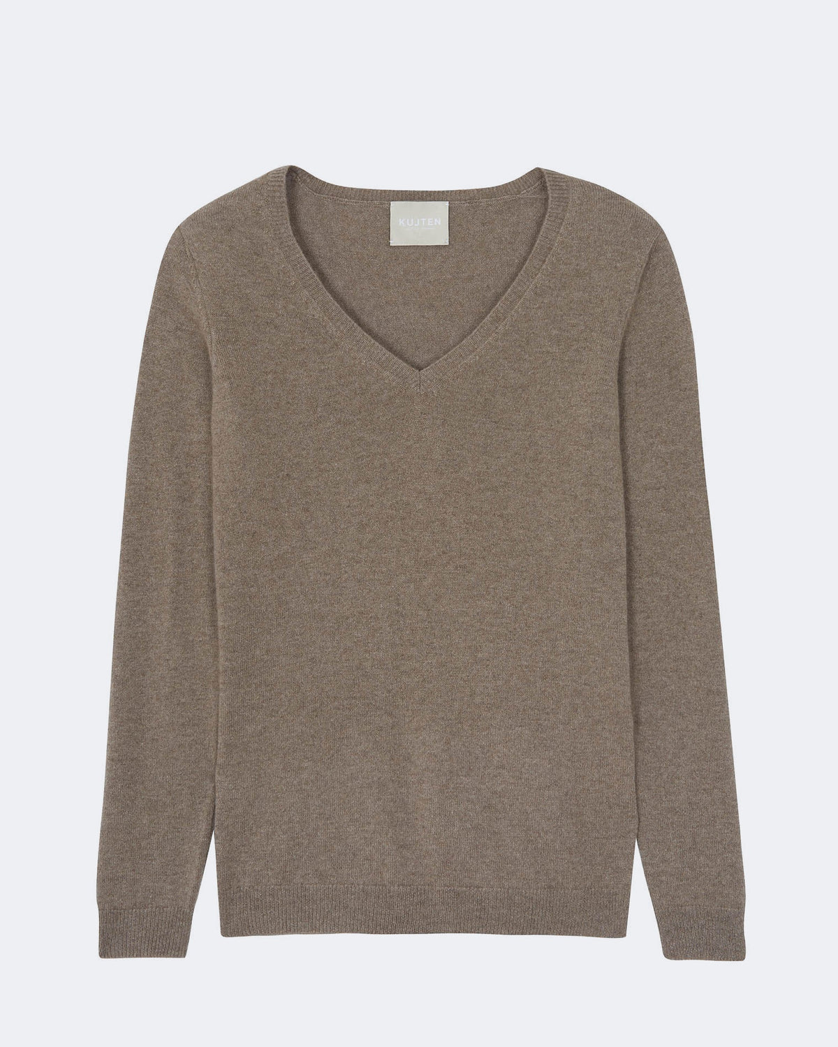Pull en cachemire beige pour femme - Kujten packshot