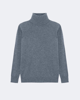 Pull en cachemire gris pour femme - Kujten packshot