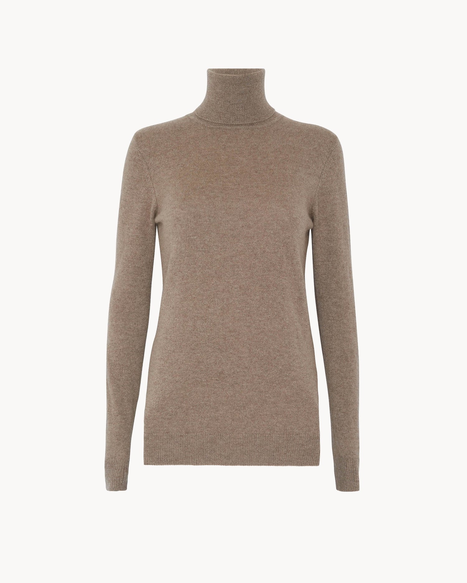 Pull en cachemire beige pour femme - Kujten packshot