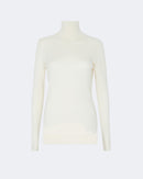Pull en cachemire blanc pour femme - Kujten packshot