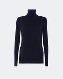 Pull en cachemire bleu pour femme - Kujten packshot