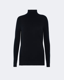 Pull en cachemire noir pour femme - Kujten packshot