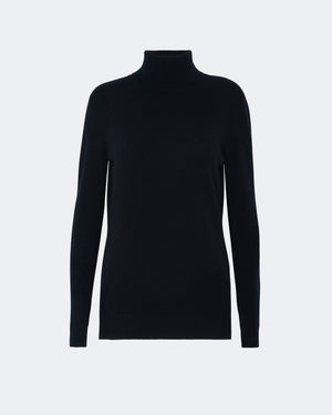Pull en cachemire noir pour femme - Kujten packshot