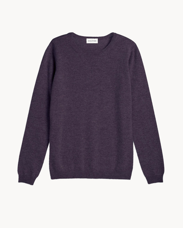 Pull Charly violet chiné - Image principale