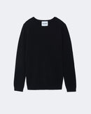 Pull en cachemire noir pour femme - Kujten packshot