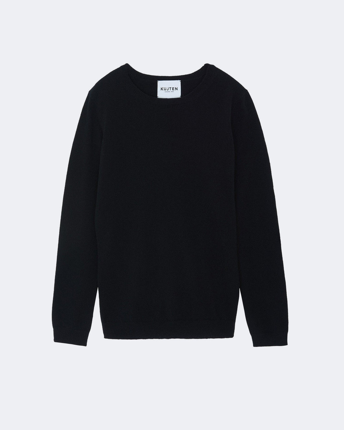 Pull en cachemire noir pour femme - Kujten packshot