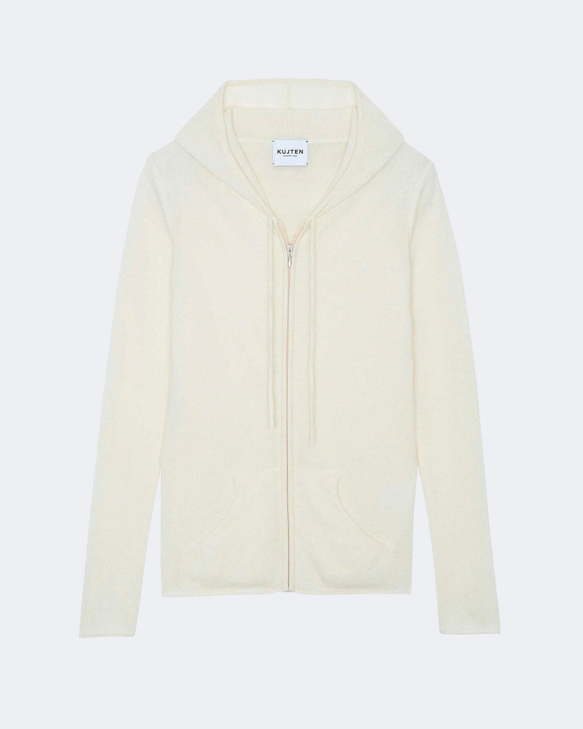 Gilet en cachemire blanc pour femme - Kujten packshot