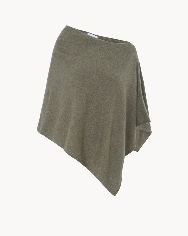 Poncho Dalia kaki chiné - Image principale