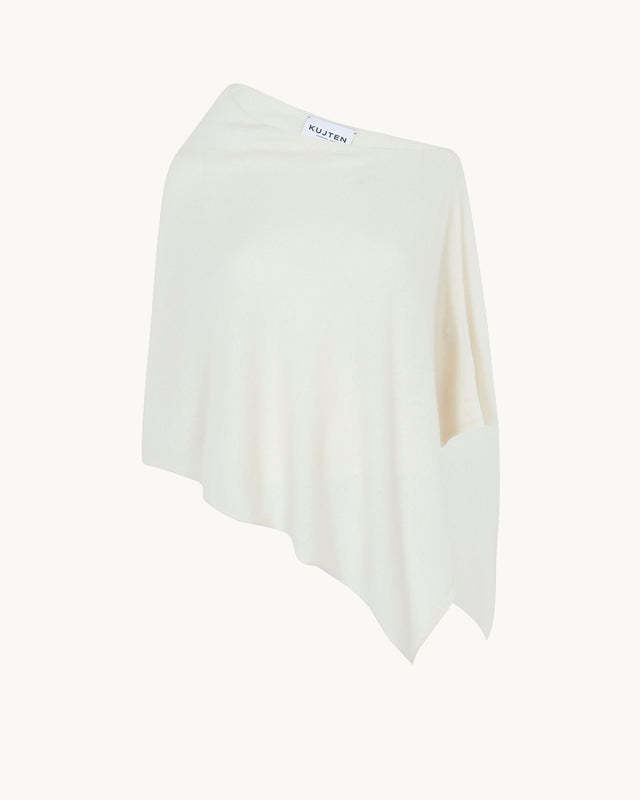 Poncho Dalia blanc - Image principale