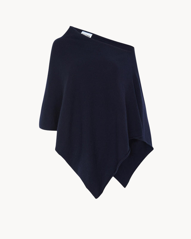 Poncho Dalia bleu marine foncé - Image principale