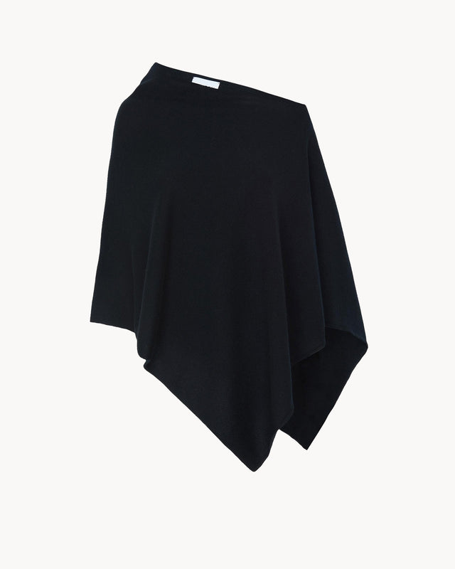 Poncho Dalia noir - Image principale