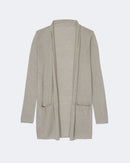 Gilet en cachemire & soie beige pour femme - Kujten packshot