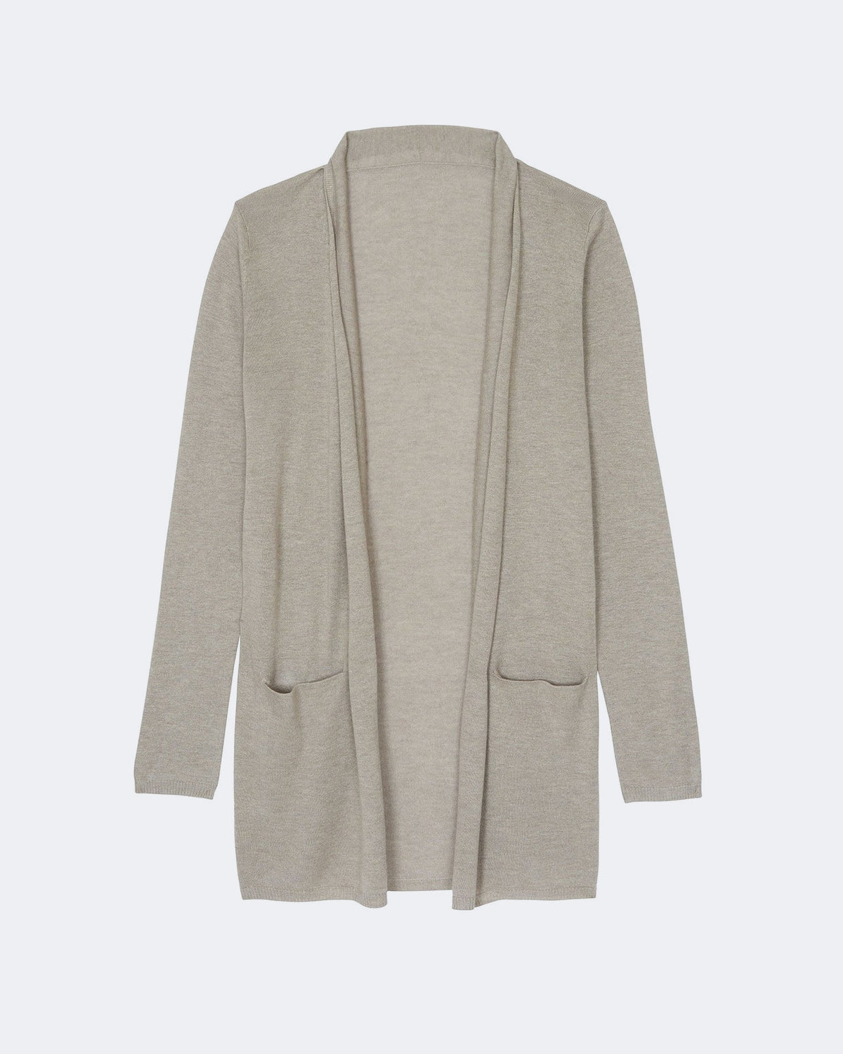 Gilet en cachemire & soie beige pour femme - Kujten packshot